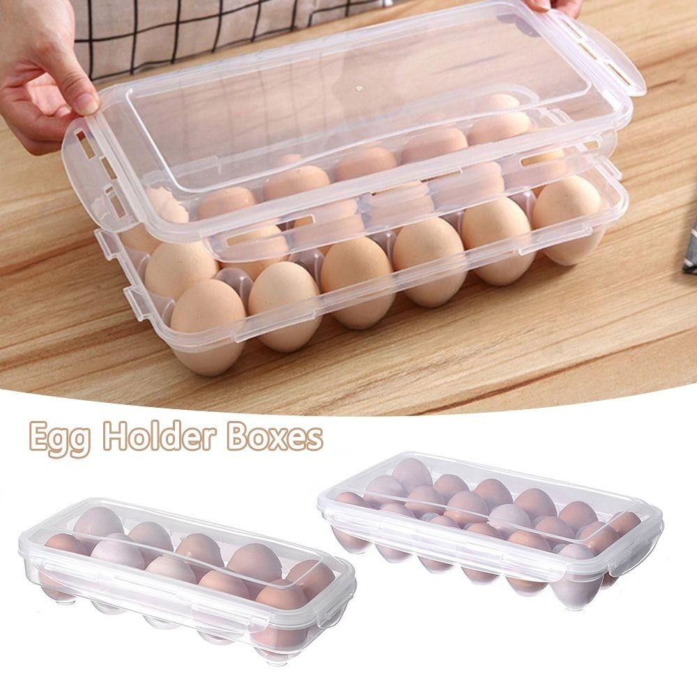 Kitchen Baking Tray Storage - Портативный прозрачный органайзер для яиц, с