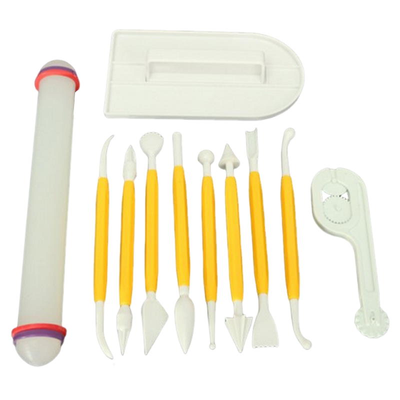 Fondant Smoother Set - 11 шт./компл., инструменты для выпечки торта,