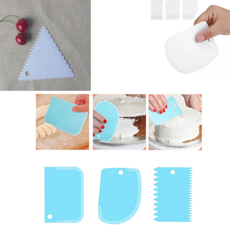 Fondant Smoother Set - Набор пластиковых скребков для торта, глазурь