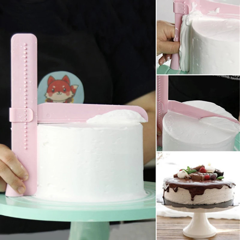 Fondant Smoother Set - Регулируемый скребок для торта DIY, лопатки