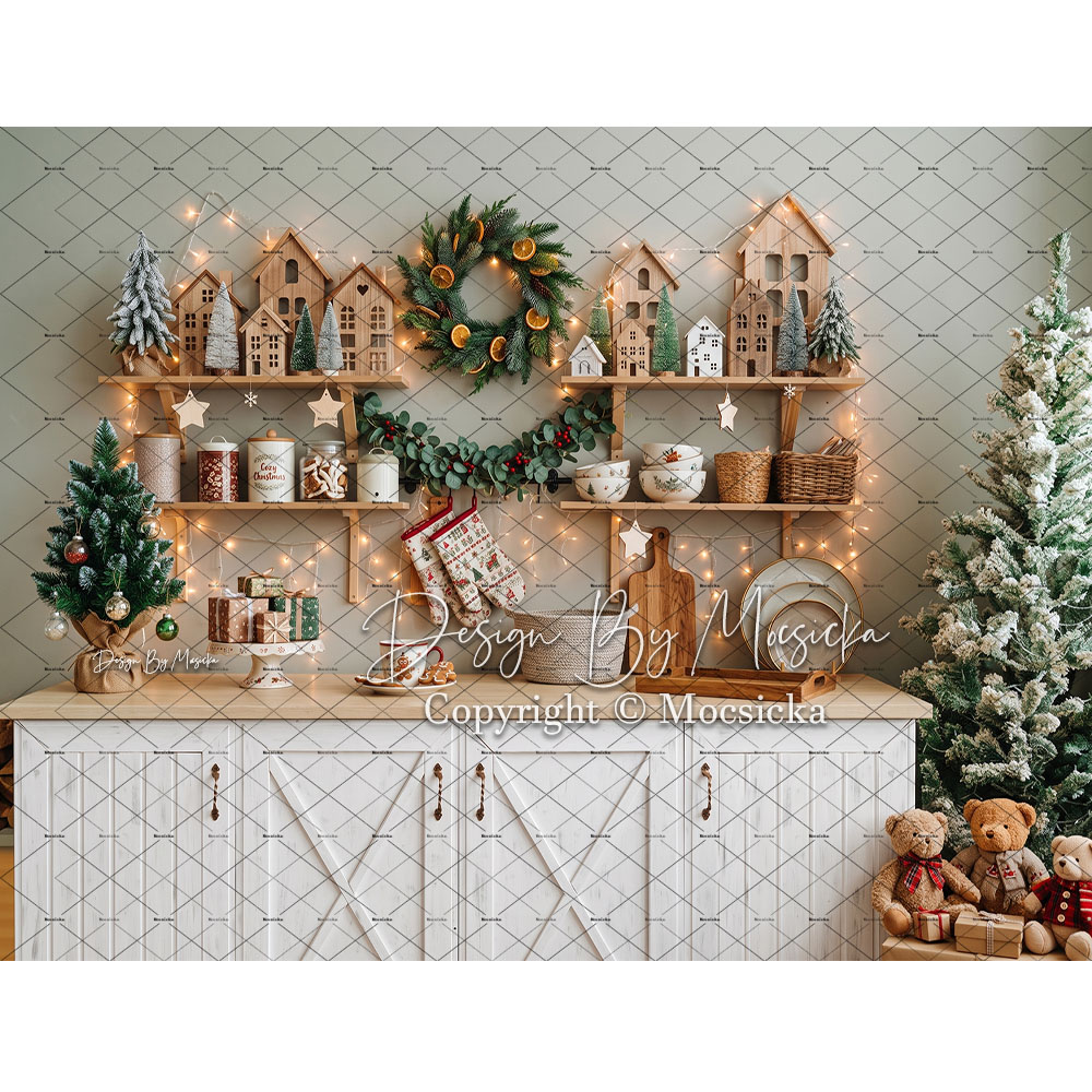 Kitchen Baking Background - Моксикка Рождественский фон для фотосъемки с
