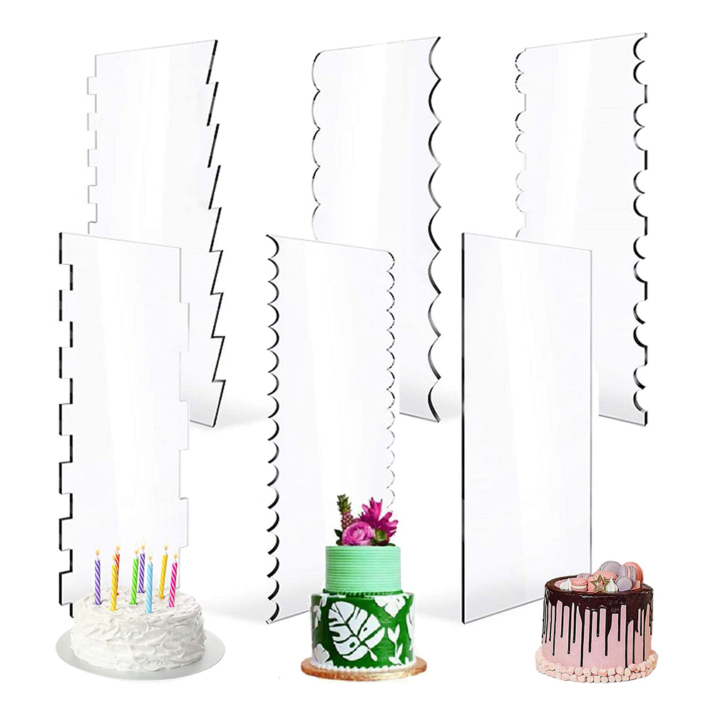 Fondant Smoother Set - 4/6 шт. акриловый набор расчесок для