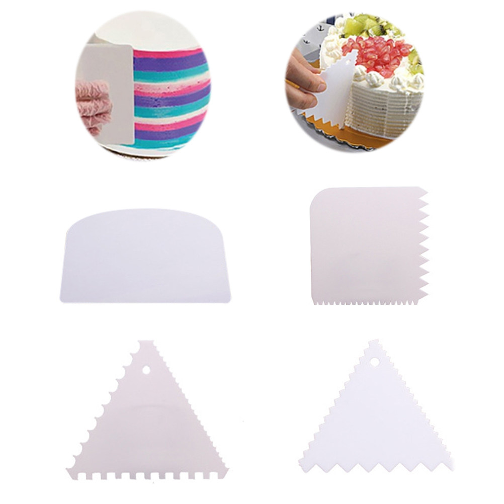 Fondant Smoother Set - Набор из 4 скребков для торта,