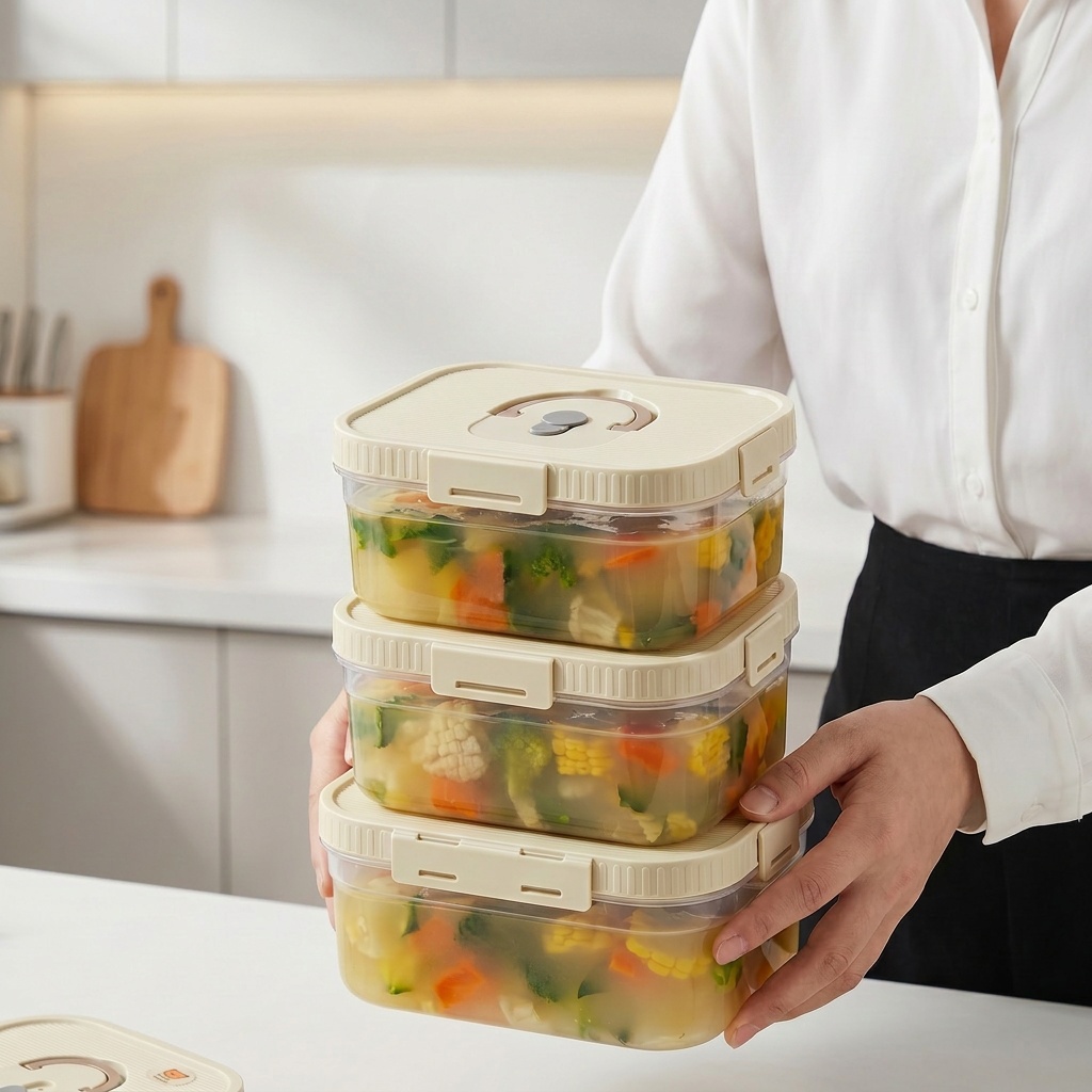 Kitchen Baking Tray Storage - Прозрачный пластиковый контейнер для хранения продуктов