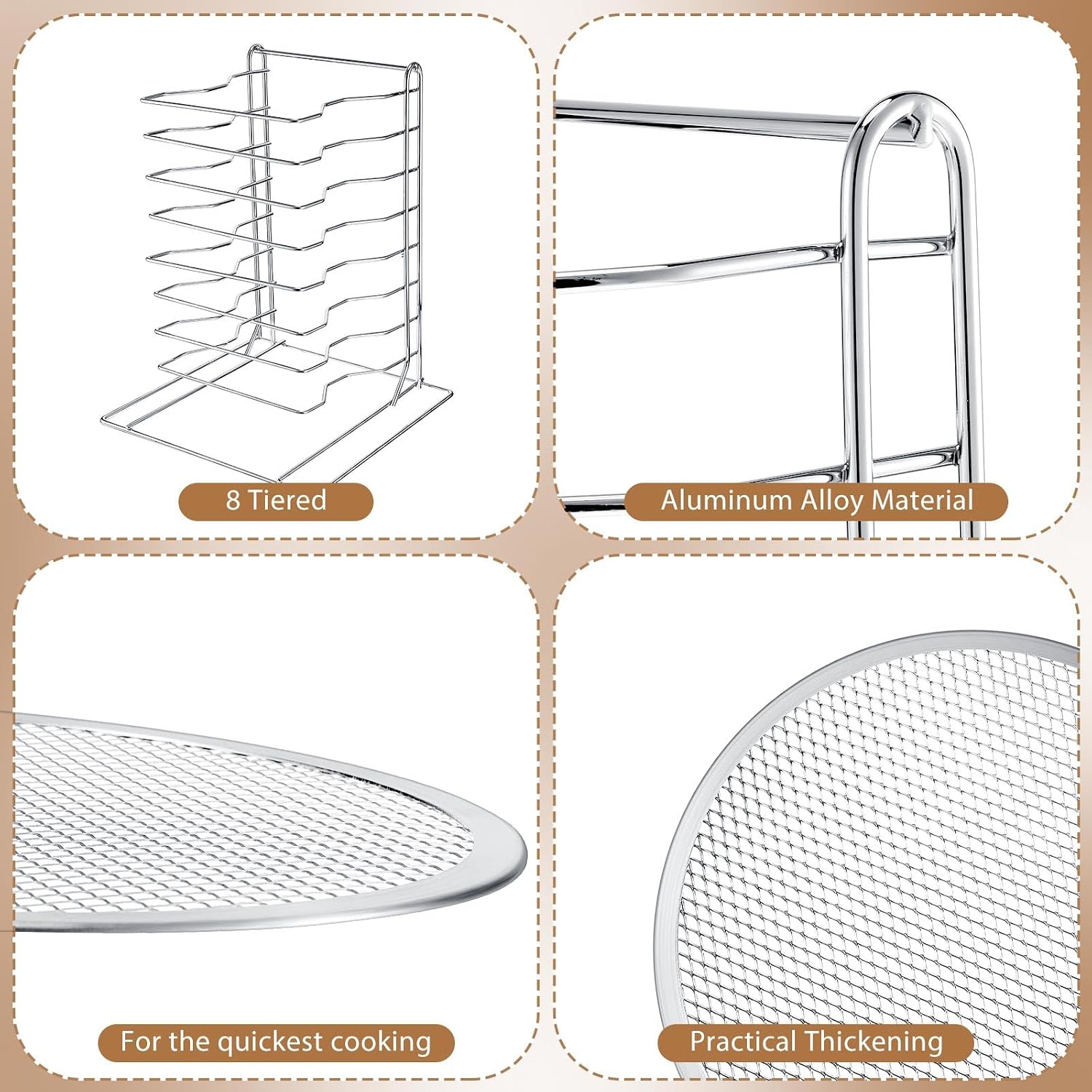 Подставка для пиццы с 8 ярусам – обзор и цена Kitchen Baking Pans