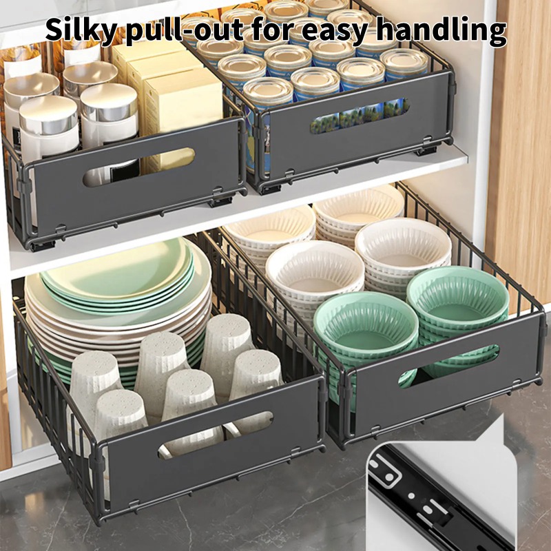 1 шт. Кухонная выдвижная полка – обзор и цена Kitchen Baking Tray Storage