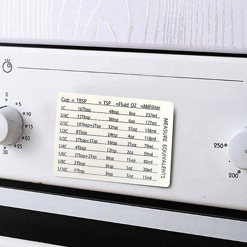 Магнитная таблица для измерени – обзор и цена Kitchen Baking Conversion Chart