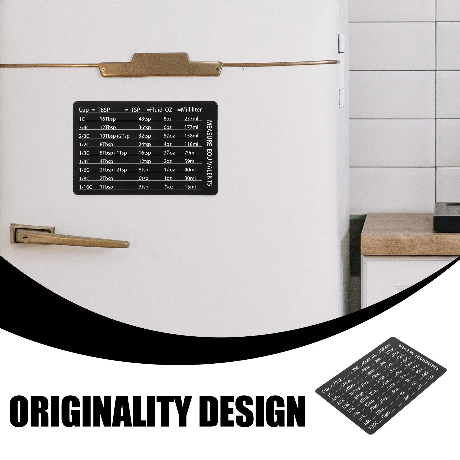 Гравированная магнитная таблиц – обзор и цена Kitchen Baking Conversion Chart