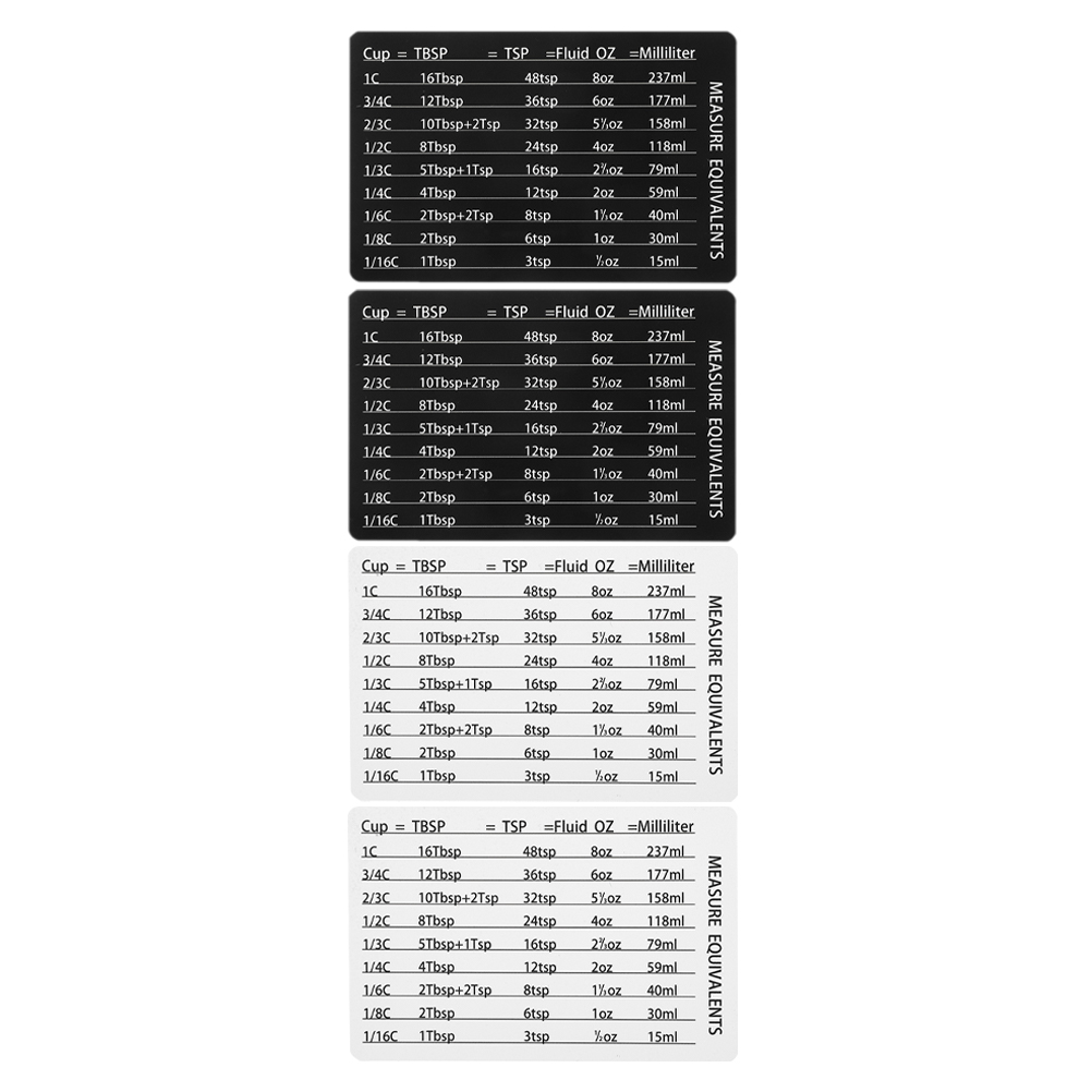 4 шт., мерный стакан, ложка, а – обзор и цена Kitchen Baking Conversion Chart