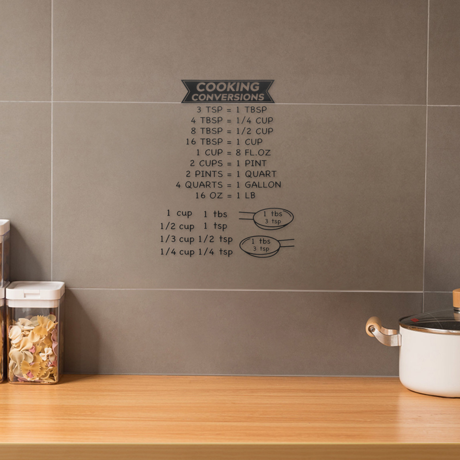 2 шт. магнитных наклейки-табли – обзор и цена Kitchen Baking Conversion Chart