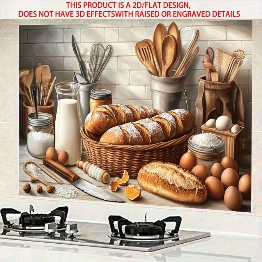 2D Самоклеящаяся ПВХ наклейка  – обзор и цена Kitchen Baking Cabinet