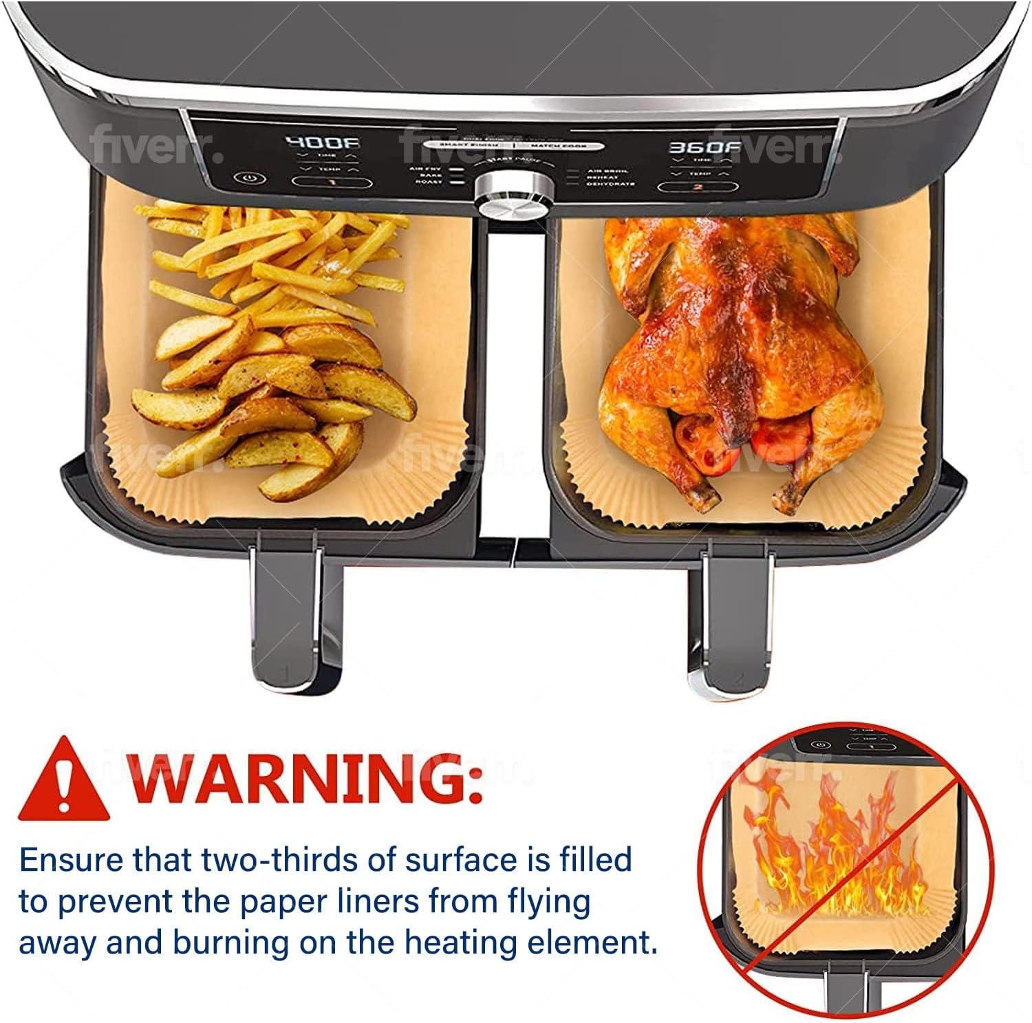 Аэрофритюрница, бумага для вып – обзор и цена Ninja Air Fryer Af300